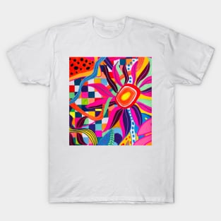 Psychedelic Floral: Merry Pranksters T-Shirt